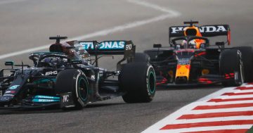 Lewis Hamilton et Max Verstappen