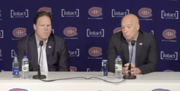 Jeff Gorton et Kent Hughes